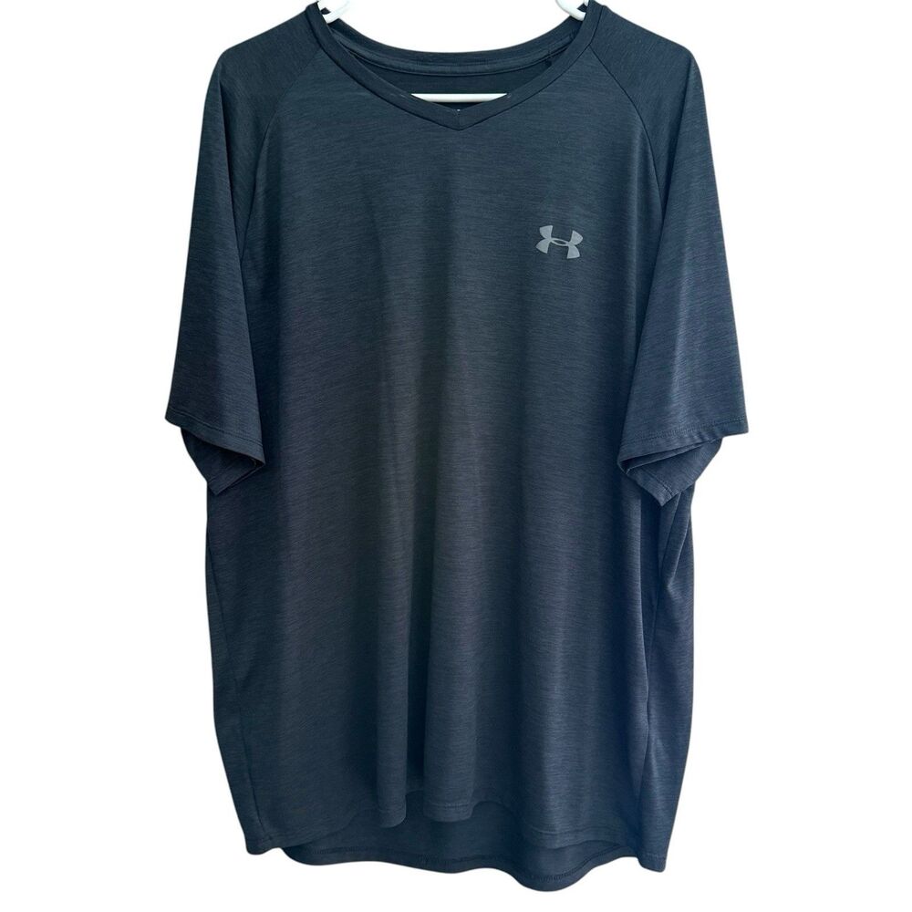 Under Armour Shirt Black Mens XXL The Tech Tee Athletic Short Sleeve
